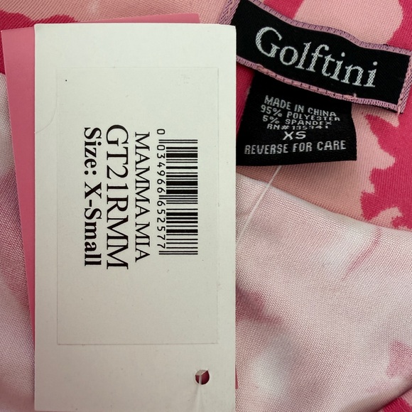 Golftini New with Tags Mamma Mia Pink Pull On Ruffle Golf Skort Skirt - Picture 7 of 8